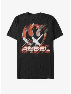 Discount 👍 Star Wars Rebel Crest Streaks T-Shirt ⭐