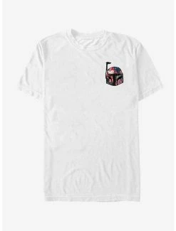 Best Sale ⭐ Star Wars Mini Floral Print Boba Fett Helmet T-Shirt 🔔