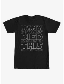 Coupon ✨ Star Wars Many Bothans Died T-Shirt 🌟