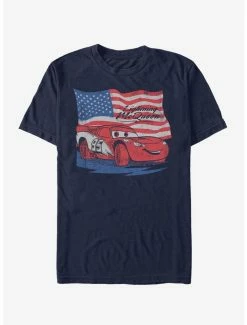 Coupon 🎉 Disney Pixar Cars Lightning Flag T-Shirt 🔔