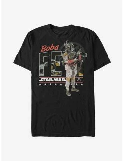 Promo 🎁 Star Wars Boba Fett Realistic Profile T-Shirt 😉
