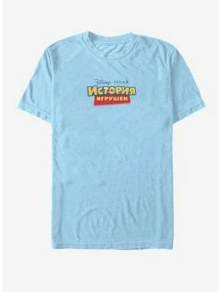 Outlet ⌛ Disney Pixar Toy Story Russian Logo T-Shirt 🥰