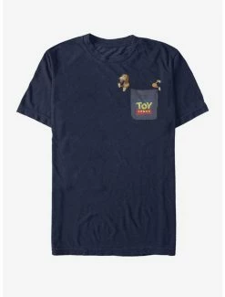 Brand new ✨ Disney Pixar Toy Story Slinky 🦮 Dog Faux Pocket T-Shirt ⌛