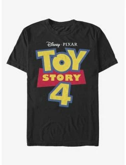 Budget 👏 Disney Pixar Toy Story 4 Full Color Logo T-Shirt 😉