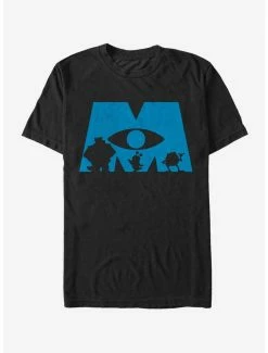 Best Pirce 🎉 Disney Pixar Monsters, Inc. Logo Silhouette T-Shirt 🥰
