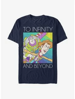 Deals 🎉 Disney Pixar Toy Story Infinity And Beyond Rainbow T-Shirt ❤️