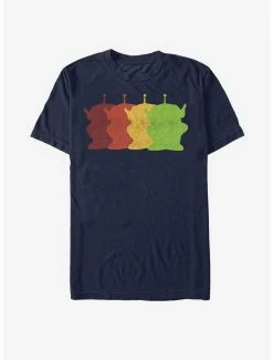 Promo ❤️ Disney Pixar Toy Story Squeeze Toy Alien Rainbow T-Shirt 🎁