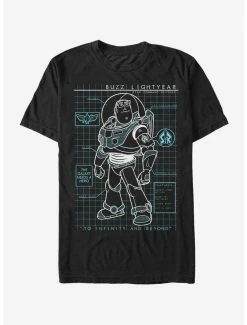 Deals 🎁 Pixar Disney Toy Story Buzz Lightyear Schematic T-Shirt ✨