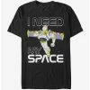 Cheapest ⌛ Pixar Disney Toy Story Buzz Lightyear Need Space T-Shirt 🎉
