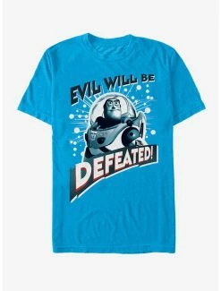 Coupon 💯 Pixar Disney Toy Story Buzz Lightyear Defeat Evil T-Shirt 🤩