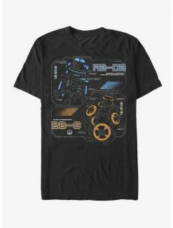 Discount 😀 Star Wars Droid Schematics T-Shirt 👏