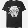 New 😉 Star Wars Millennium Falcon Triangle T-Shirt ✨ -Twilight Sales Store unnamed file 40