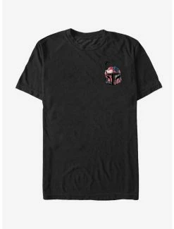 Discount ✔️ Star Wars Mini Floral Print Boba Fett Helmet T-Shirt ✨