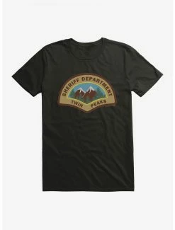 Deals ✔️ Twin Peaks Sheriff Department Patch Logo T-Shirt 🎁