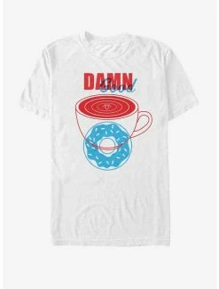 New ✔️ Twin Peaks Good Coffee And Donut T-Shirt 👏