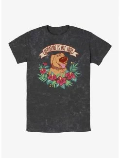 New ❤️ Disney Pixar Up Adventures Of Dug Mineral Wash T-Shirt 🔥