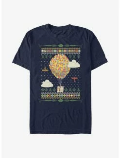 Hot Sale 🌟 Disney Pixar Up Holiday Sweater Pattern T-Shirt ⭐