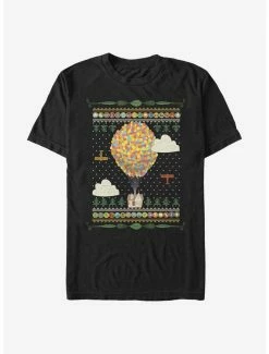 Cheap 🧨 Disney Pixar Up Holiday Sweater Pattern T-Shirt 👏