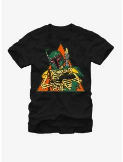 Cheap ❤️ Up Star Wars 💀 Halloween Boba Fett Skeleton T-Shirt 🎉