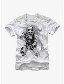 Best deal 😍 Star Wars First Order Stormtrooper Sketch T-Shirt 😍