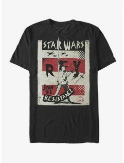 New 💯 Star Wars Join Rey Poster T-Shirt 🛒