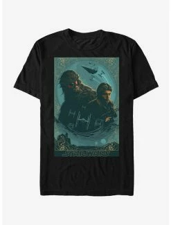 Cheap 🥰 Star Wars Ornate Han Chewie Frame T-Shirt 🤩